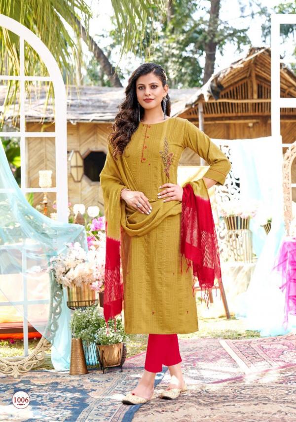 Selesta Chunari Cotton Hand Work Designer Exclusive kurti dupatta Collection